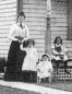 Hattie Sherman Powell with daughters Mabel, Phyllis, and Dawn, 	1901.